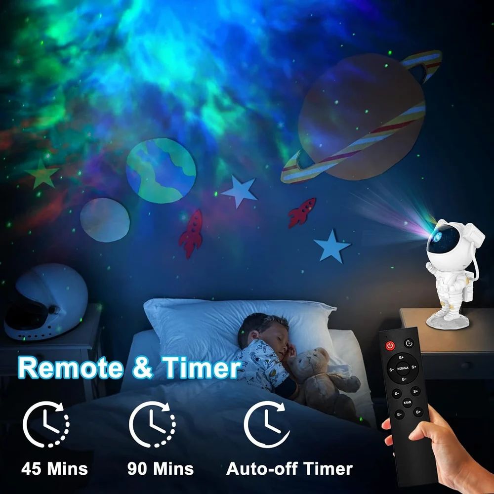 Astronaut Starry Night Light Projector